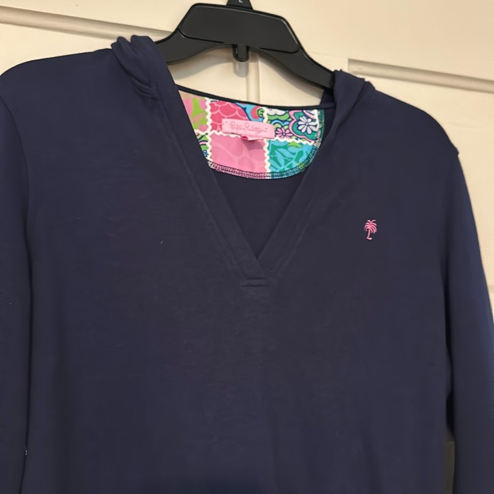 Lilly Pulitzer knit hoodie. Size M